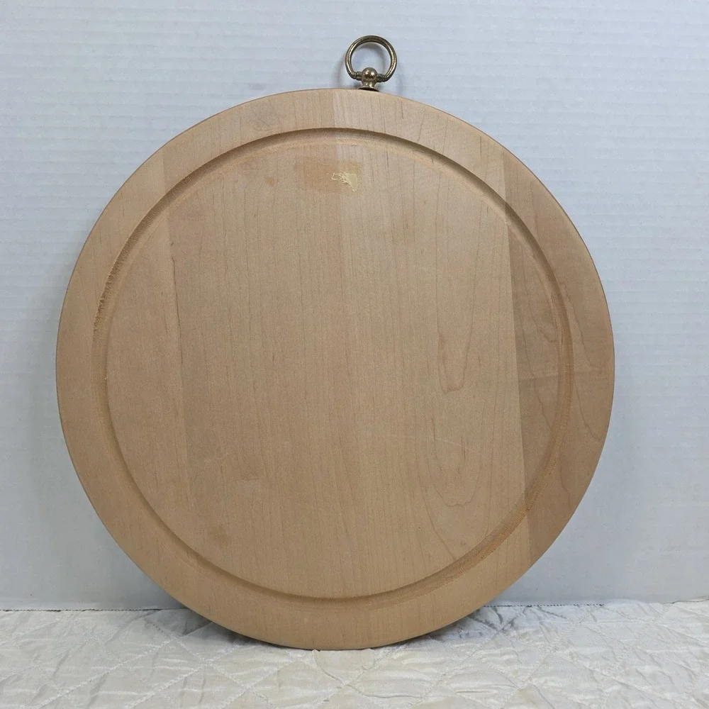 Vintage 1963 Berggren Trayner Wood Plaque Morgon Stund Bread‎ Board Farmhouse